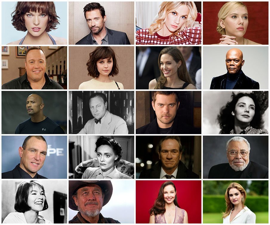 Actors & Actresses by Movie 'J' Quiz