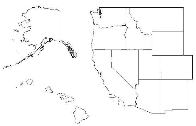 West Region Map Blank Draw A Topographic Map